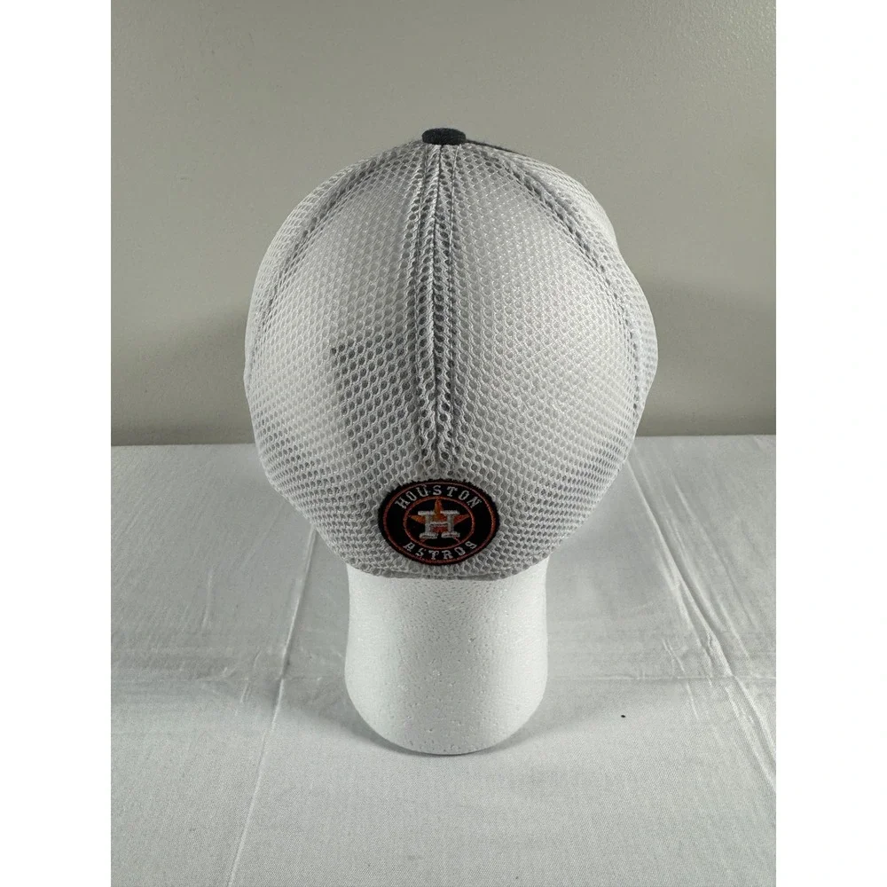 New Era Houston Astros 39THIRTY Stretch Fit Hat Navy Blue White Mesh Mens M/L
